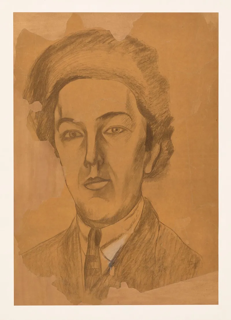 Andre Breton by Robert Delaunay - Canvas Print