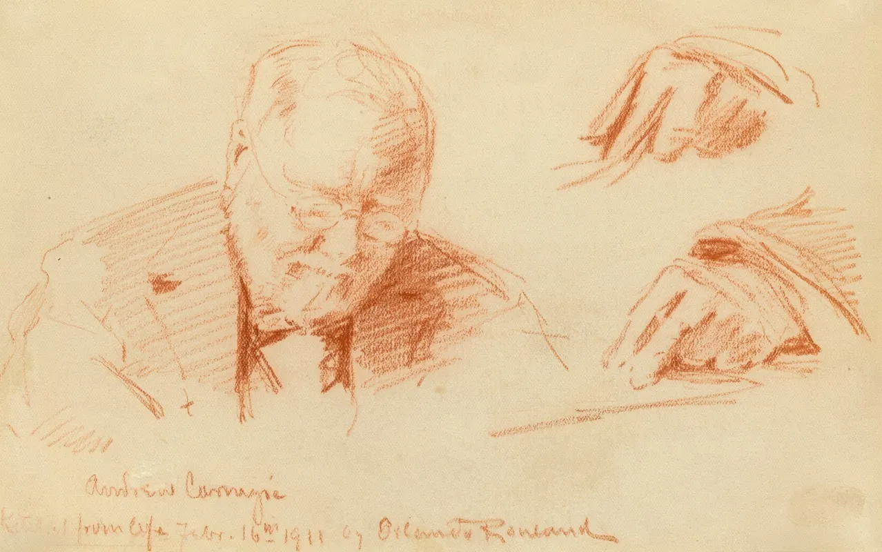 Andrew Carnegie by Orlando Rouland - Canvas Print