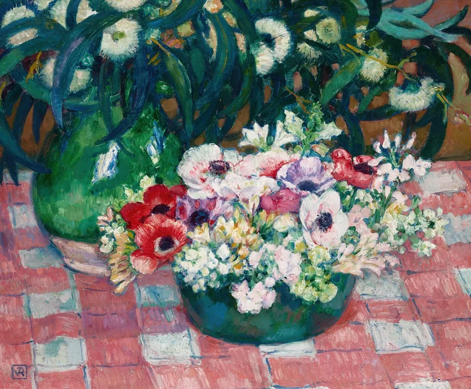 Anemones Et Eucalyptus 2