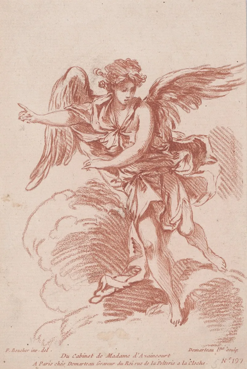 Ange by Gilles Demarteau the Elder - Canvas Print