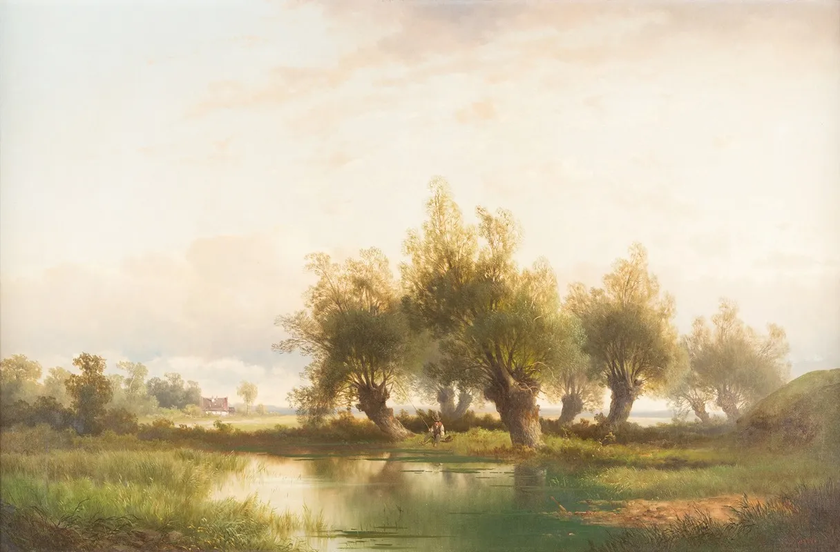 Angler Under Willows