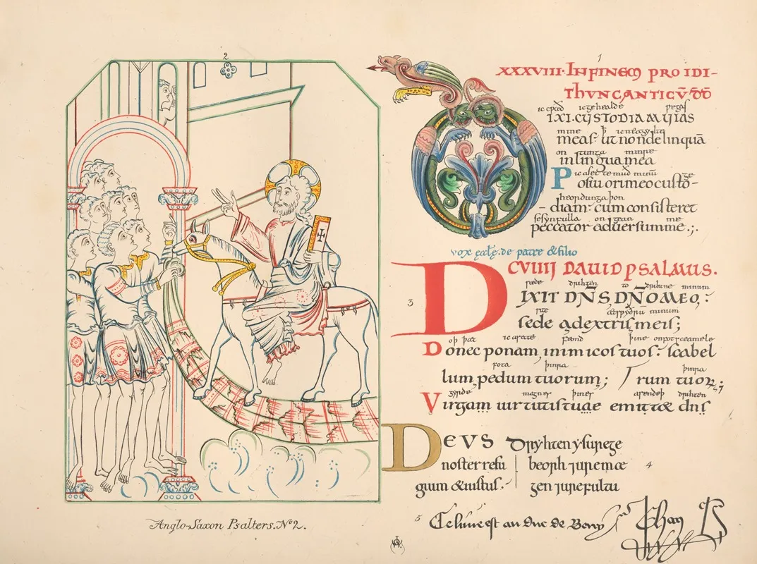 Anglo Saxon? ?psalters Ii