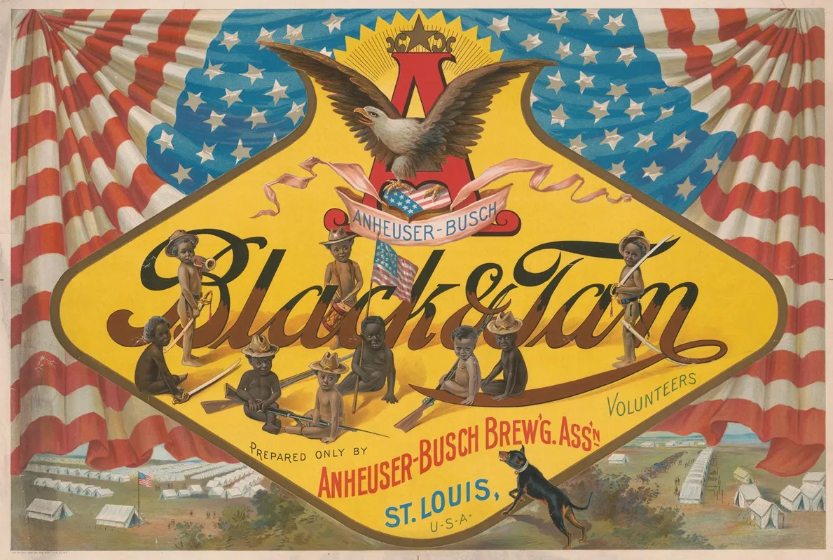 Anheuser Busch Black Tan Prepared Only By Anheuser Busch Brewg Assn