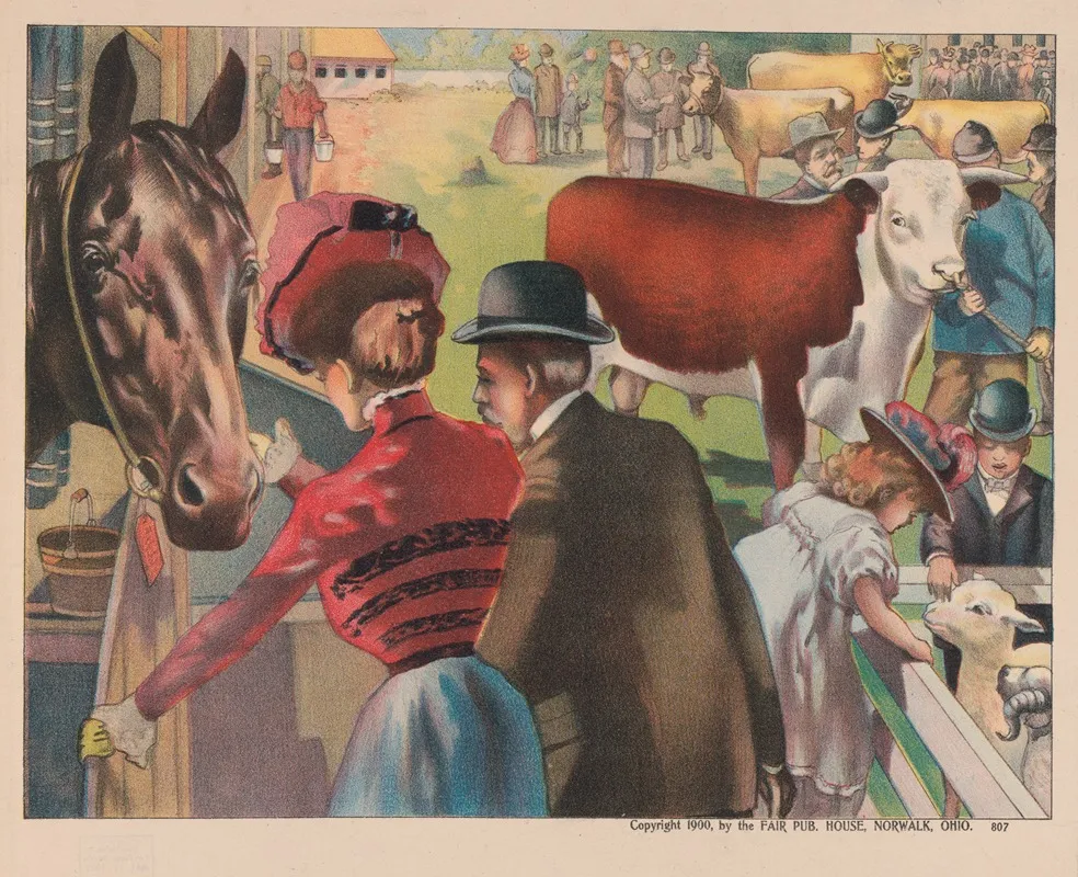 Animal Fair by Fair Pub. House - Canvas Print