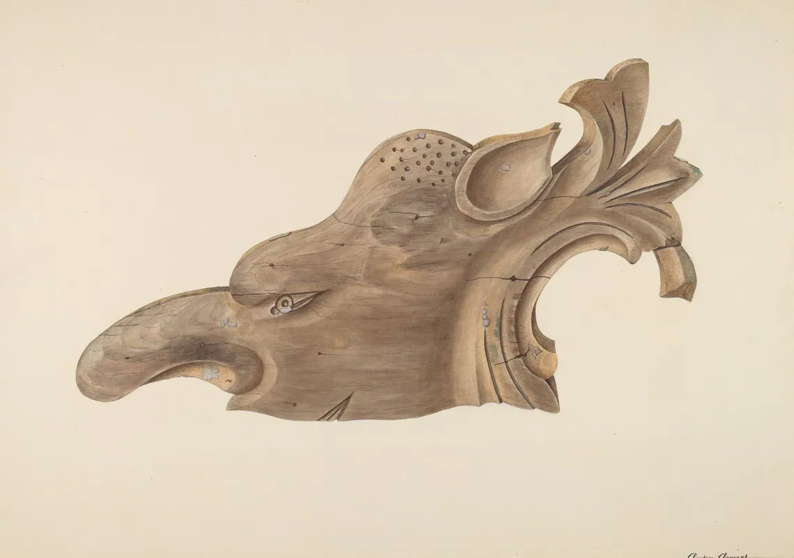 Animal Head by Clayton Clements - Canvas Print