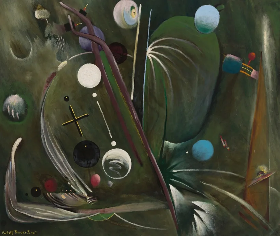 Animoso by Rudolf Bauer - Canvas Print