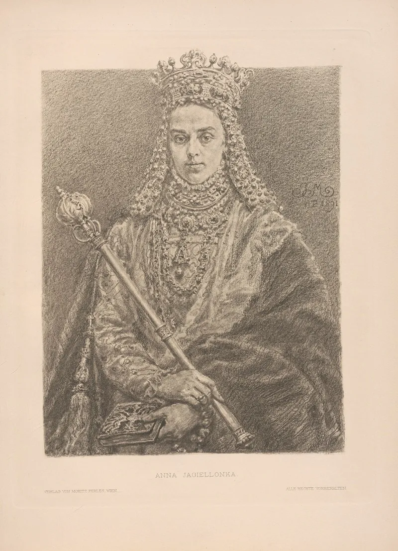 Anna Jagiellonka by Jan Matejko - Canvas Print