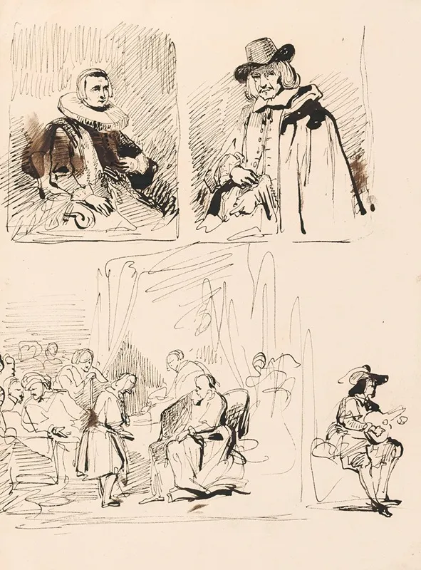 Anna Wijmer Mayor Jan Six Joseph Telling His Dream And A Man With A Lute