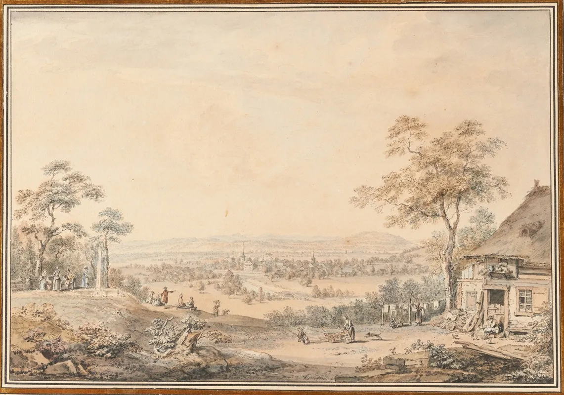 Ansicht Von Belp by Johann Ludwig Aberli - Canvas Print