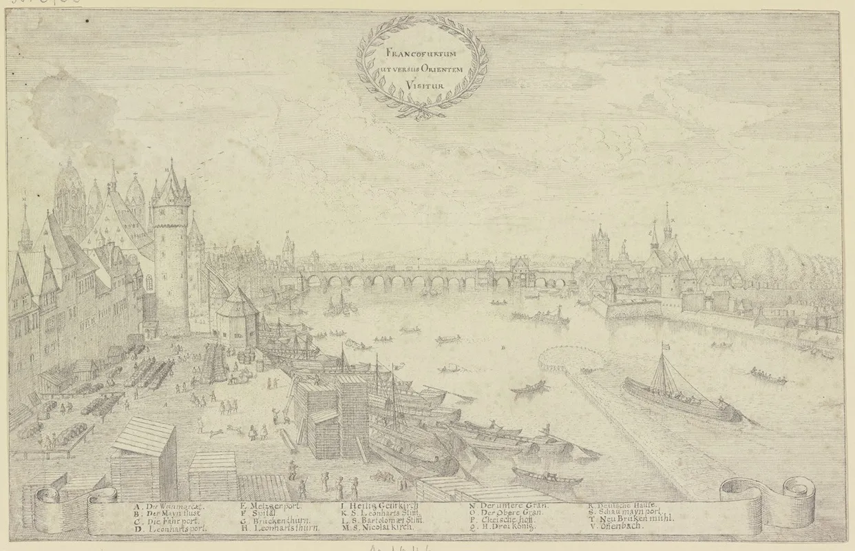 Ansicht Von Frankfurt Am Main
