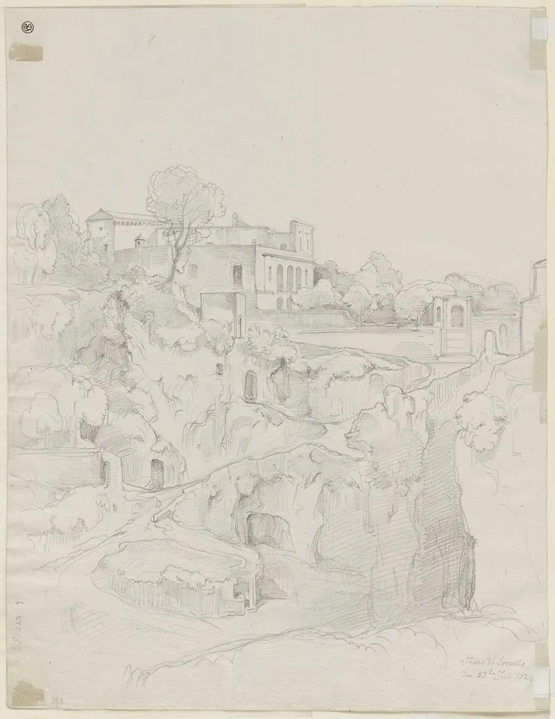 Ansicht Von Piano Di Sorrento by Ernst Fries - Canvas Print
