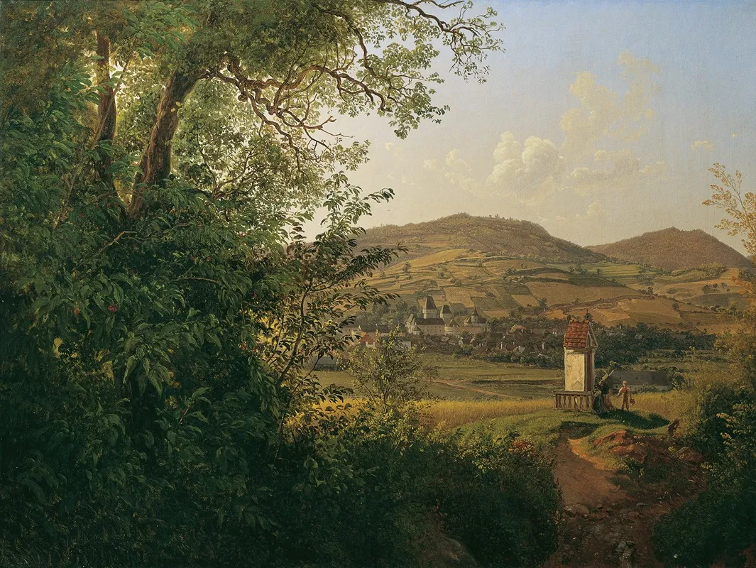 Ansicht Von Poggstall by Joseph Rebell - Canvas Print
