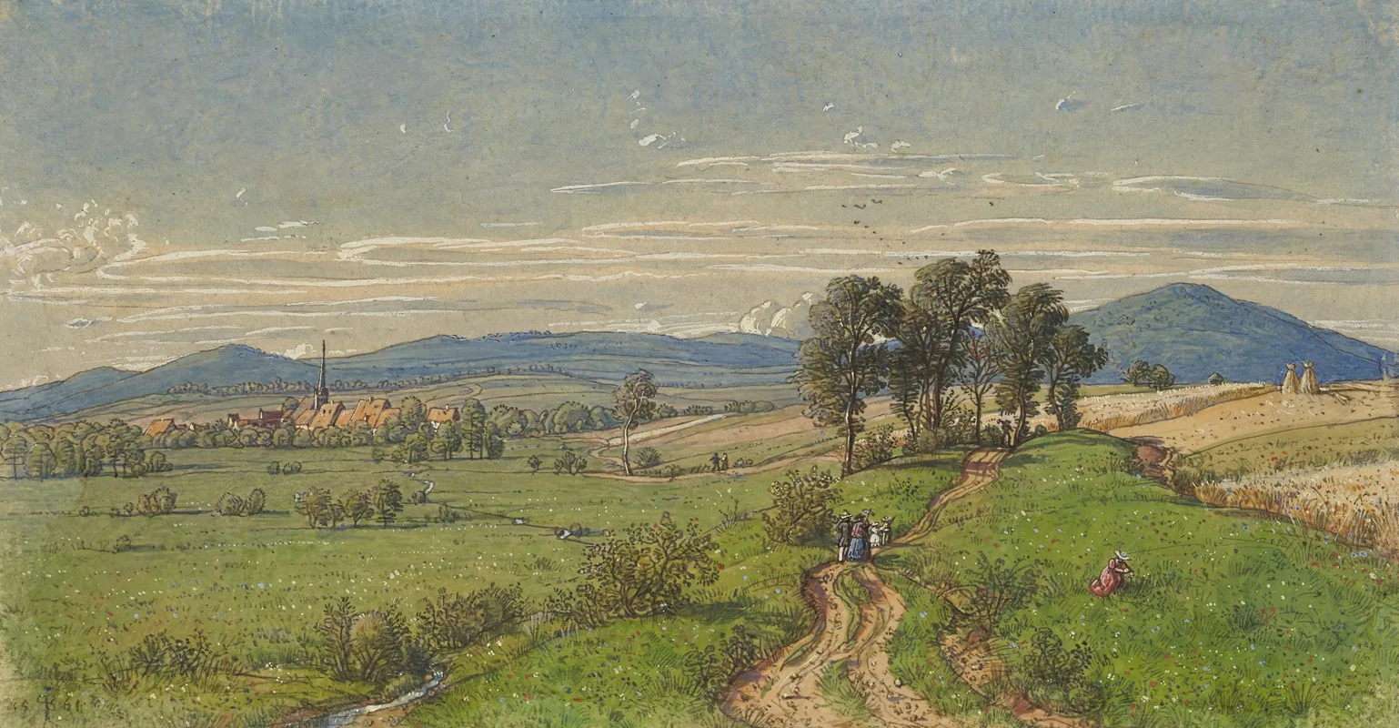 Ansicht Von Unterliederbach by Peter Becker - Canvas Print