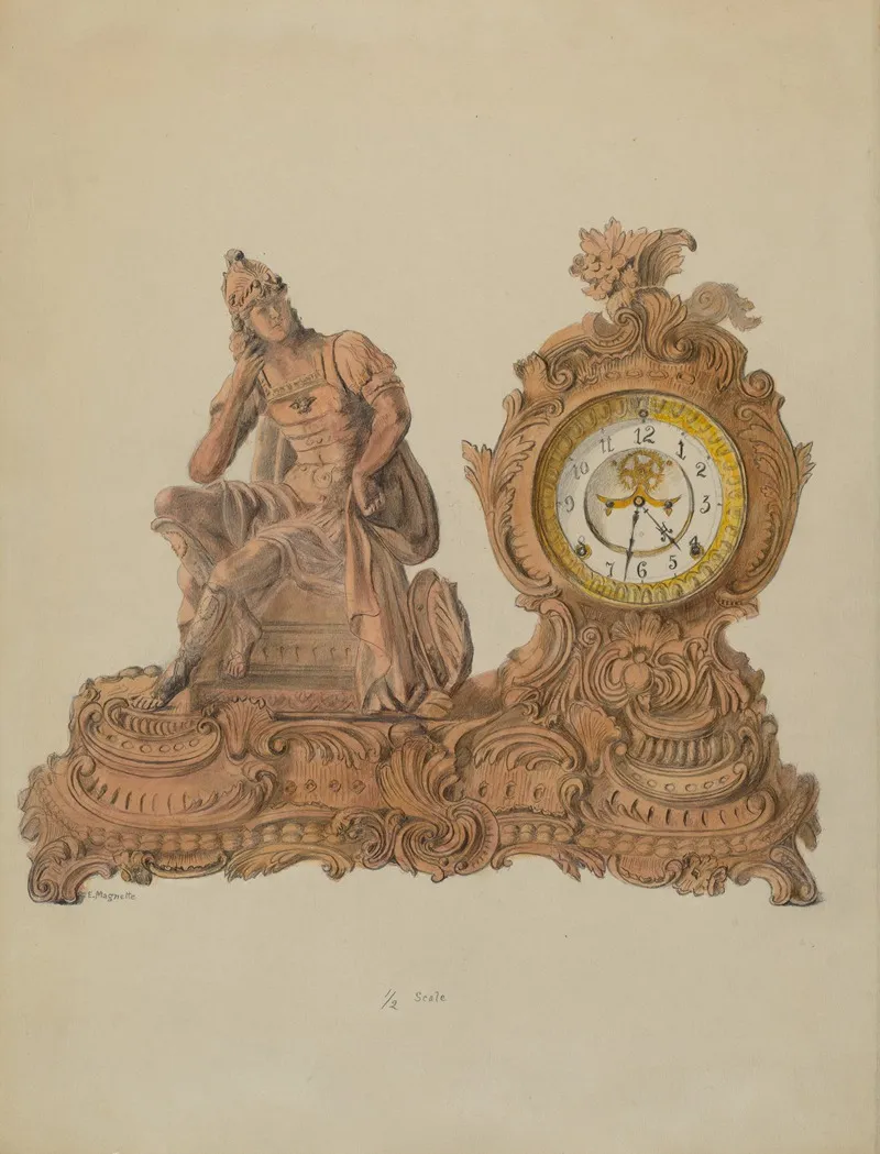 Ansonia Clock by Edith Magnette - Canvas Print