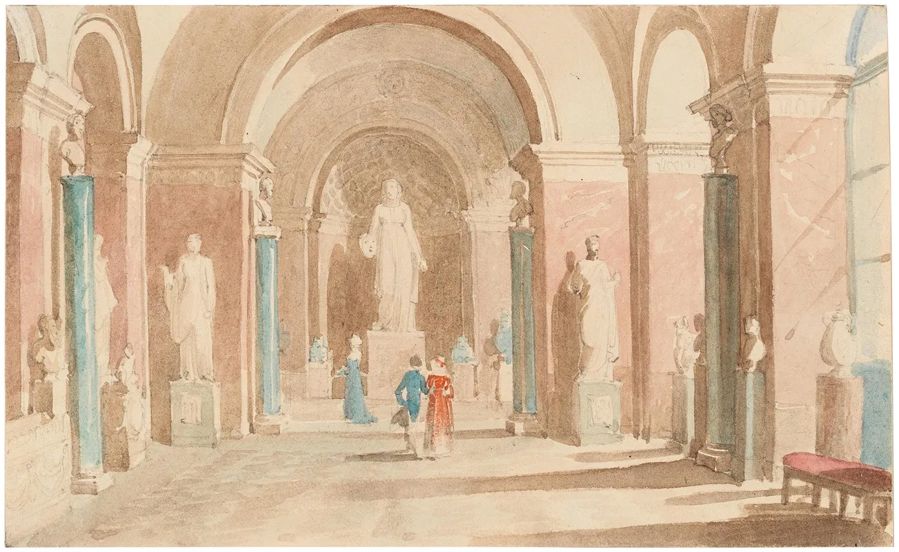 Antiken Saal Im Louvre Zu Paris