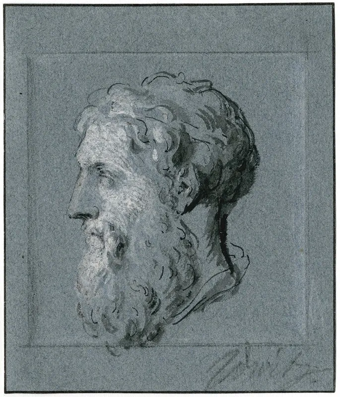Antique Head Of A Man In Profile