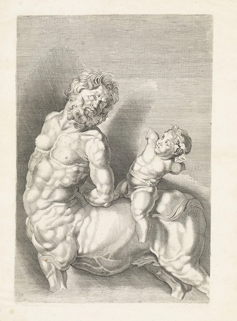 Antique Statue The Tamed Centaur by Paulus Pontius - Canvas Print
