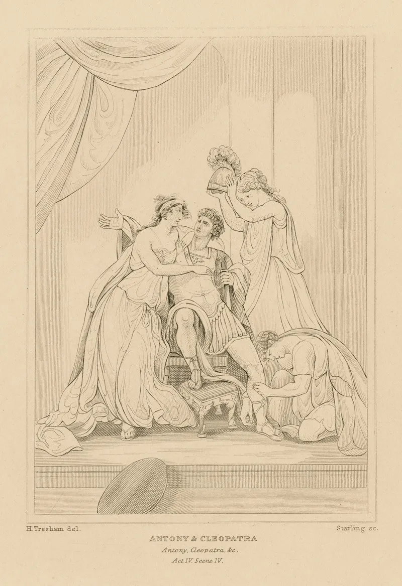 Antony Cleopatra Act Iv Scene Iv by William Francis Starling - Canvas Print