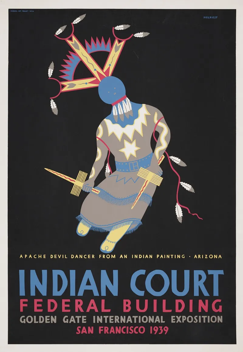 Apache Devil Dancer From An Indian Painting Arizona