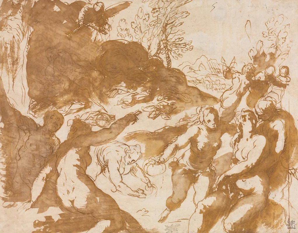 Apollo And The Muses Awakened By The Call Of Fame