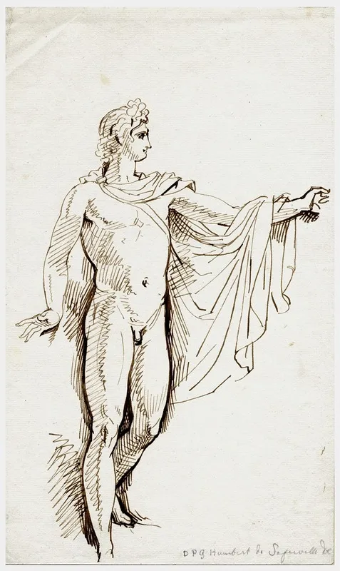 Apollo Belvedere 4 by David Humbert de Superville - Canvas Print