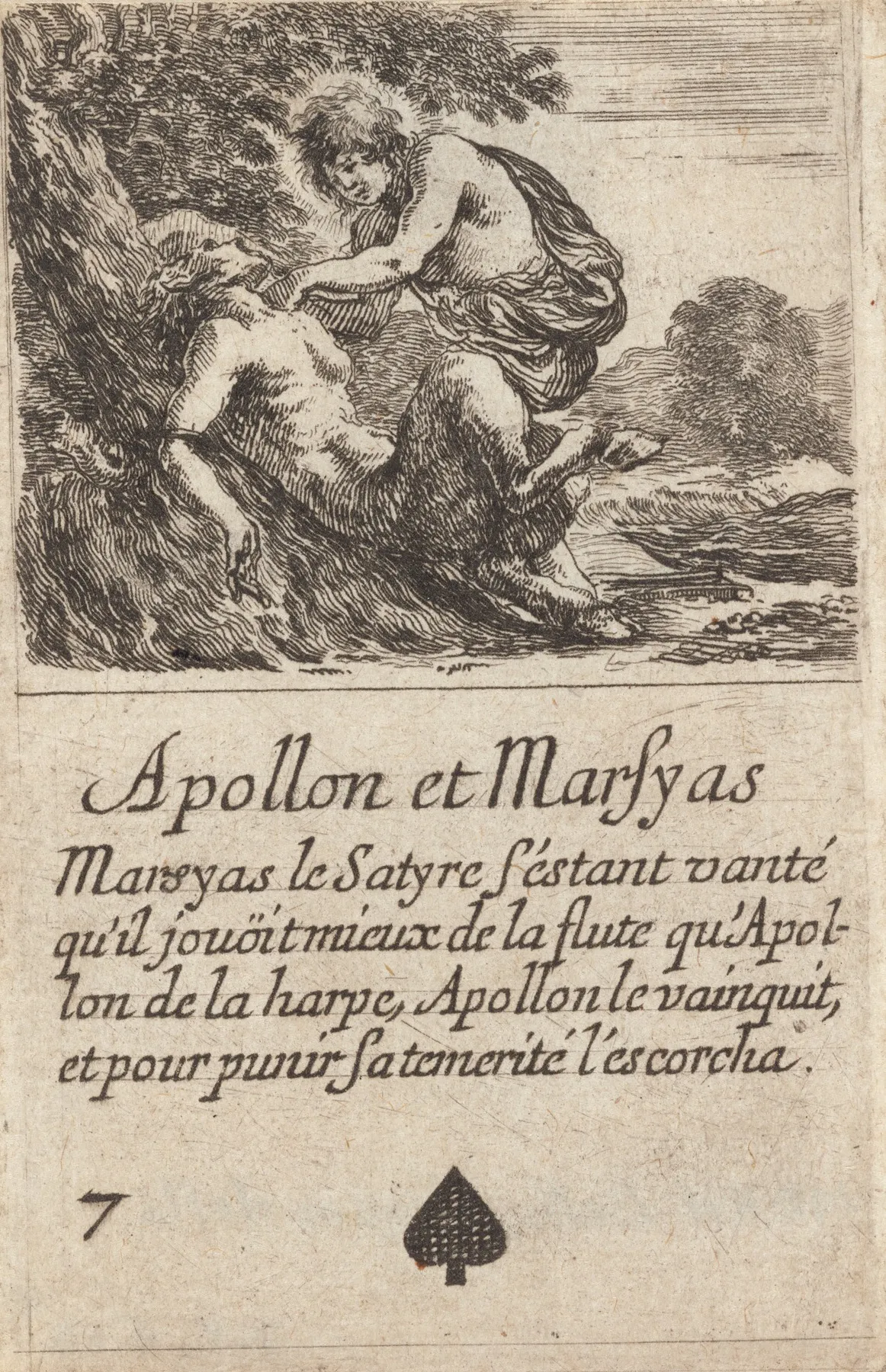 Apollon Et Marsyas by Stefano Della Bella - Canvas Print