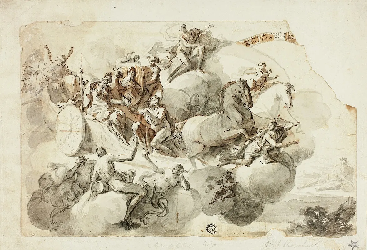 Apotheosis Of A Hero by Domenico Mondo - Canvas Print