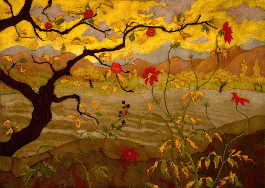 Apple Tree With Red Fruit by Paul Ranson - Canvas Print