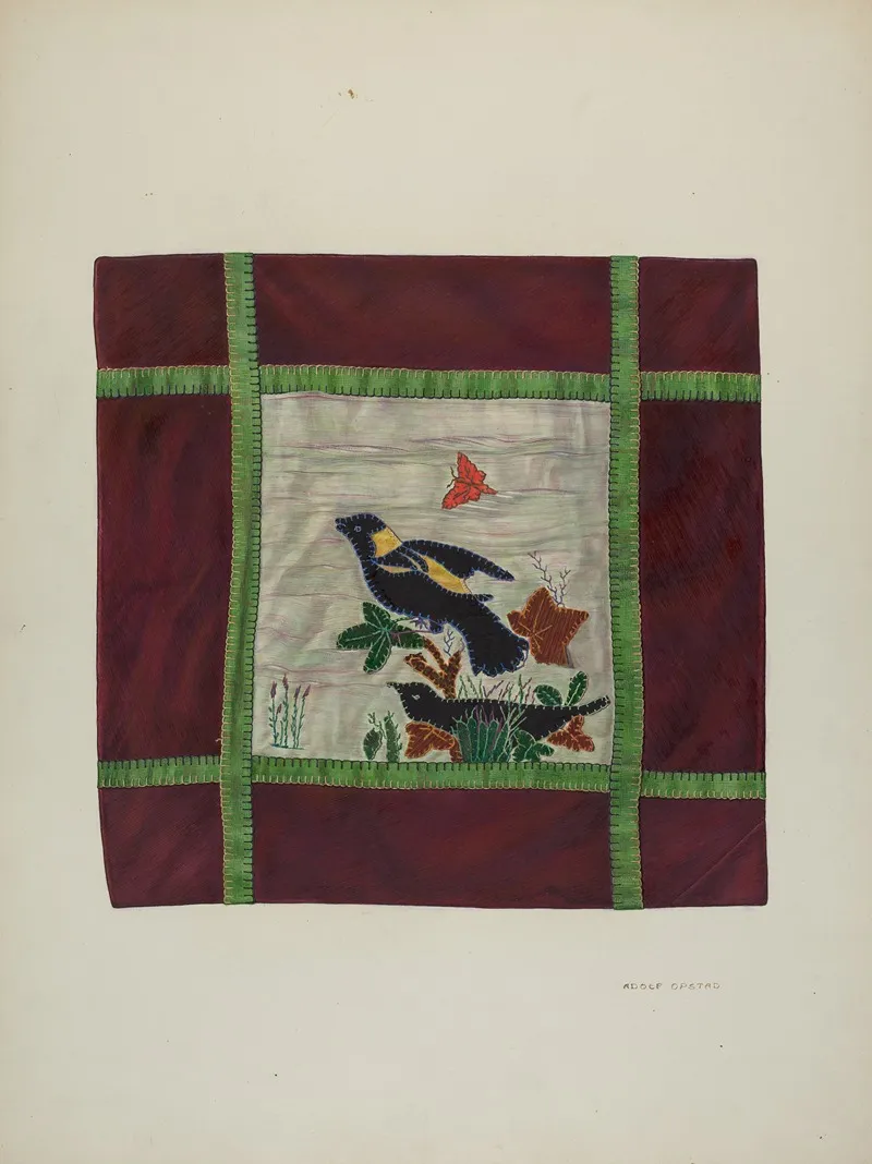 Applique Coverlet Detail