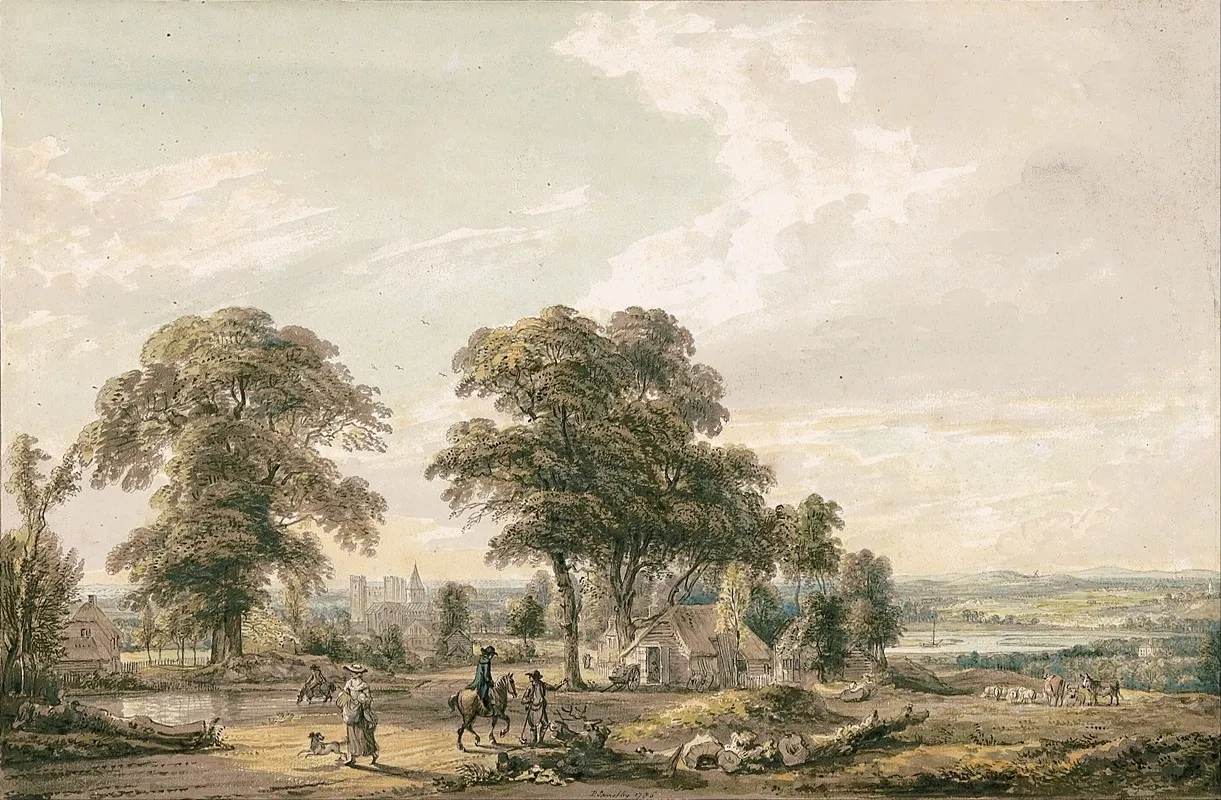 Approaching Rochester And The Medway