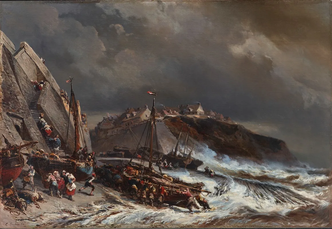 Approaching Storm 7 by Eugène Isabey - Canvas Print