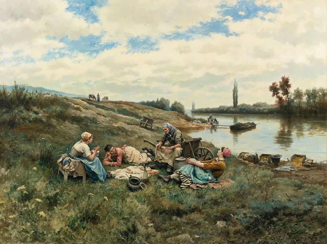 Apres Un Dejeuner Bords De La Seine