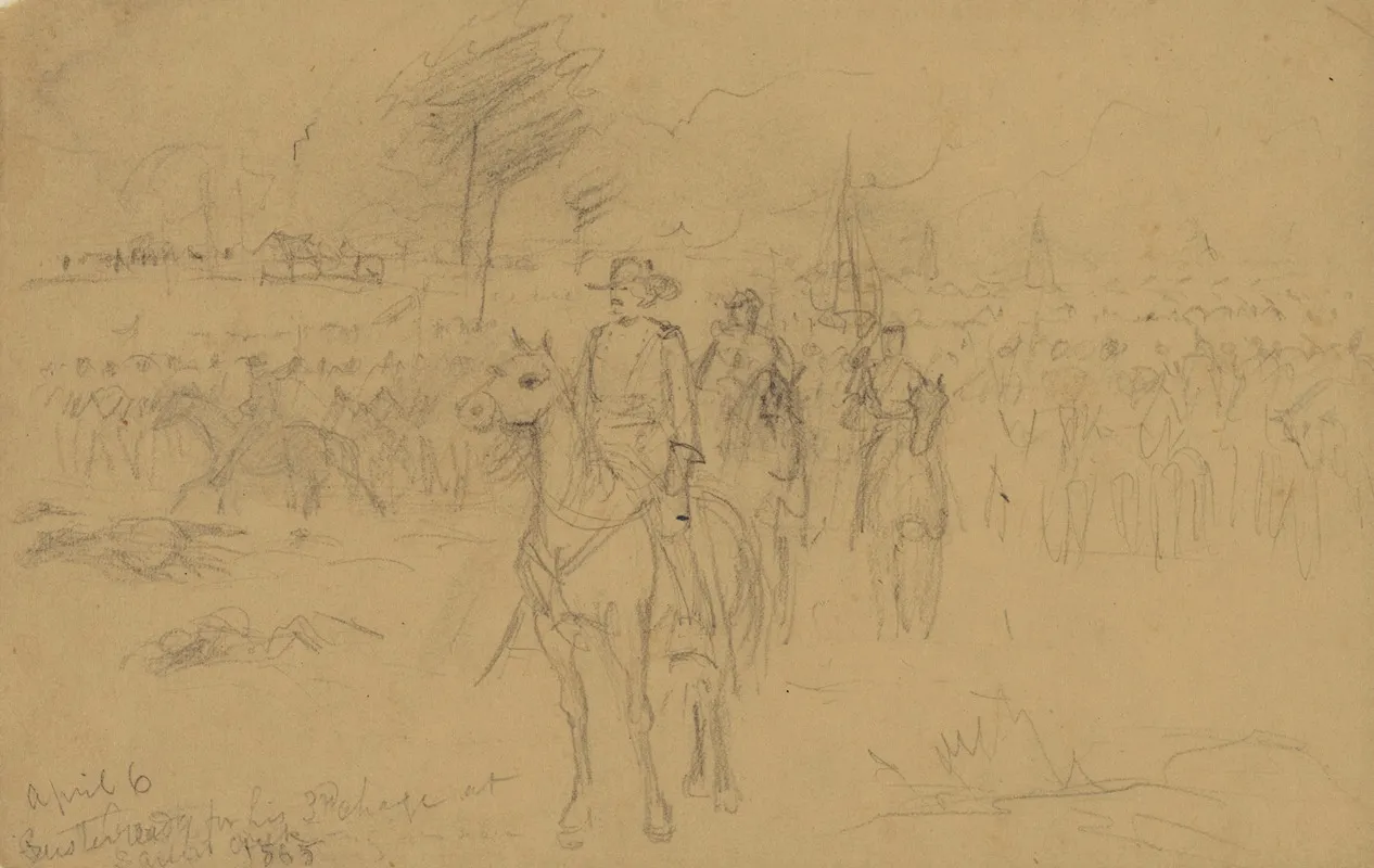 April 6 Custer Ready For His 3rd Charge At Sailors Creek 1865