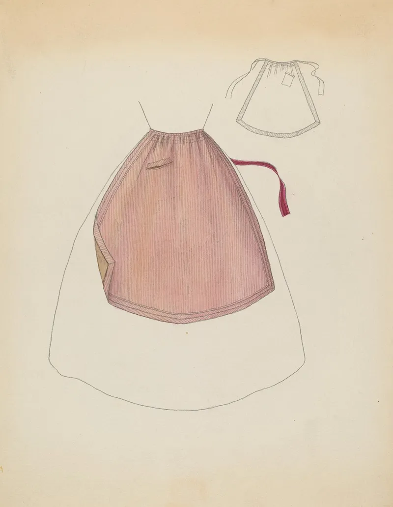 Apron 4 by Doris Beer - Canvas Print