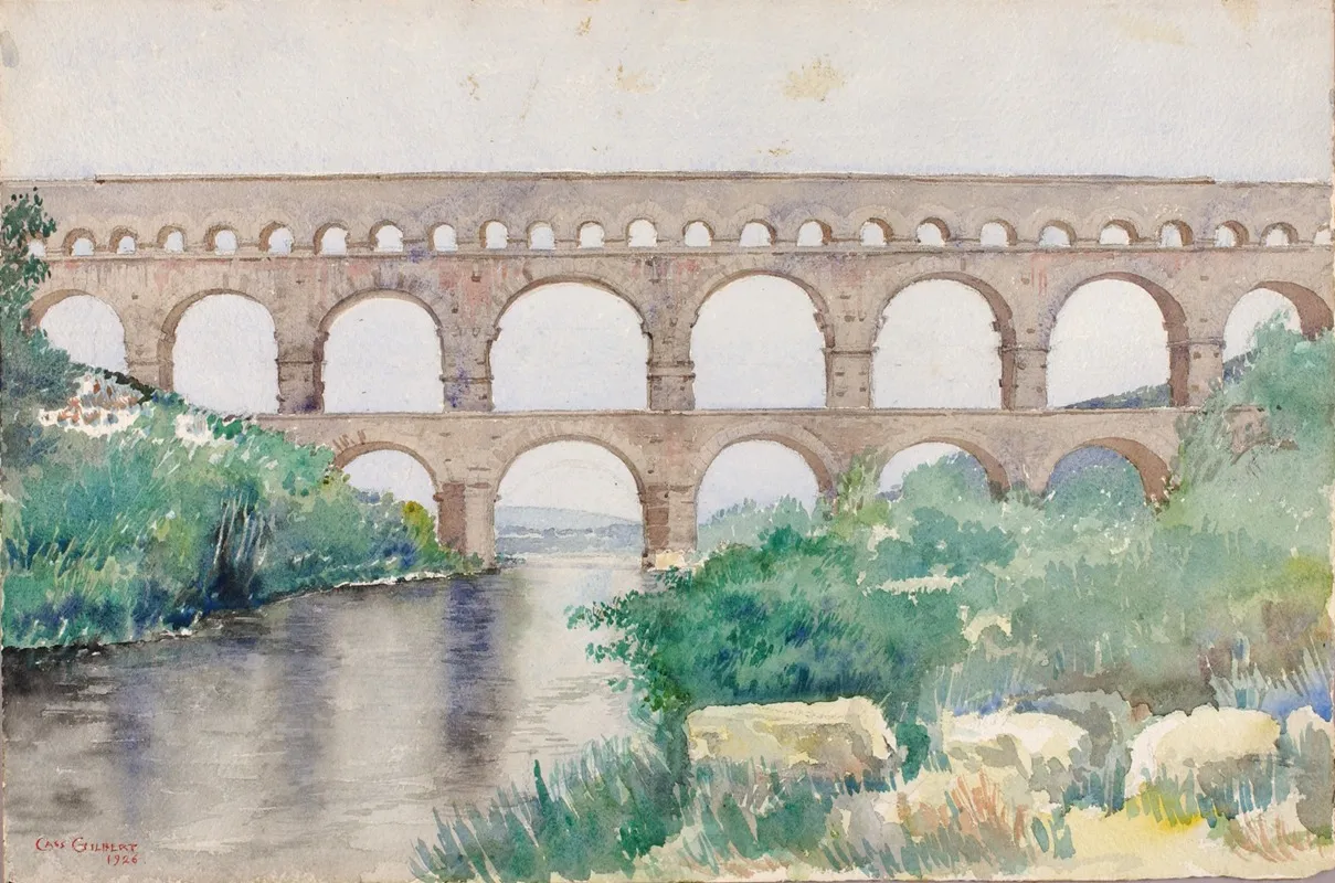 Aqueduct by Cass Gilbert - Canvas Print