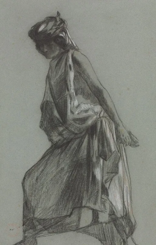 Arab Woman by Eugène Fromentin - Canvas Print