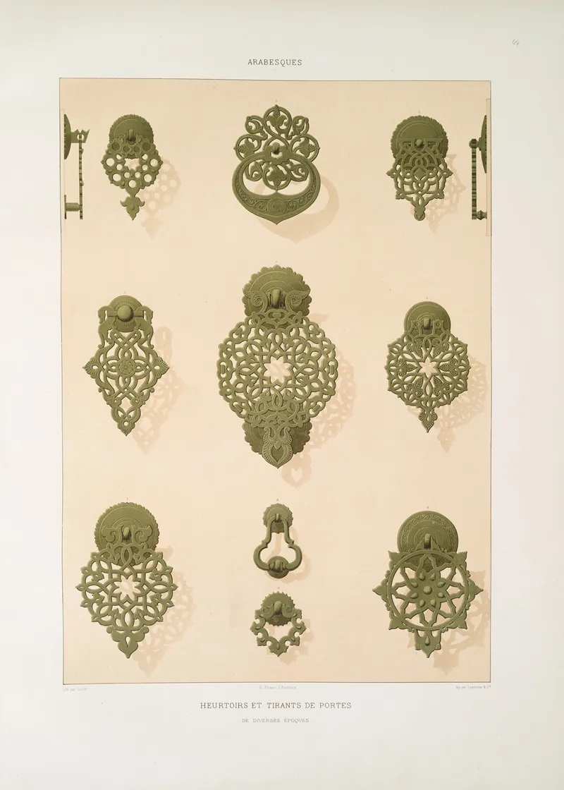 Arabesques Heurtoirs Et Tirants De Portes De Diverses Epoques