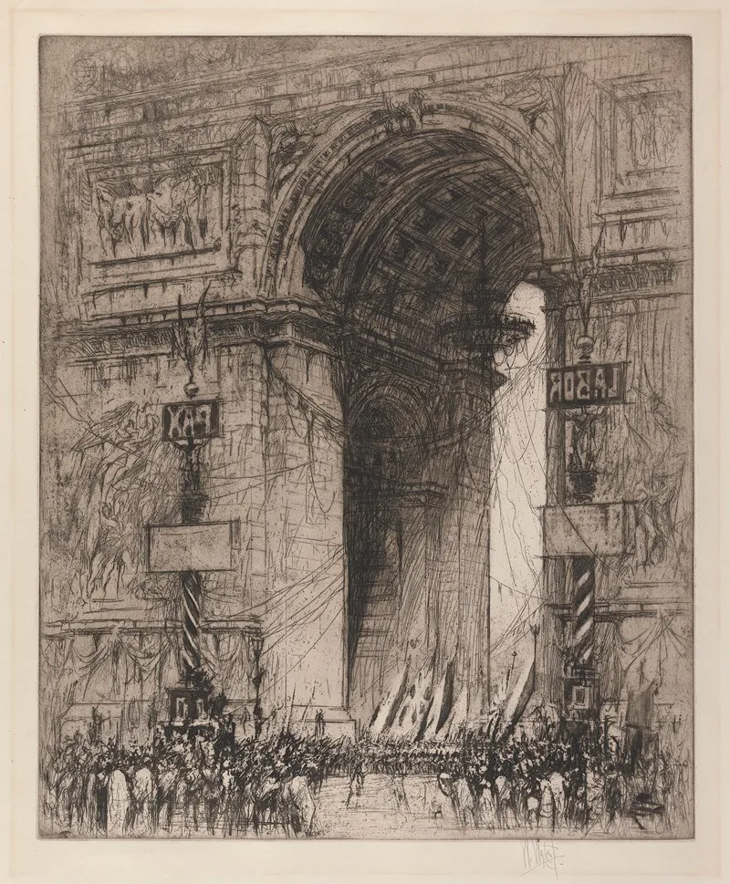 Arc De Triomphe Paris by William Walcot - Canvas Print