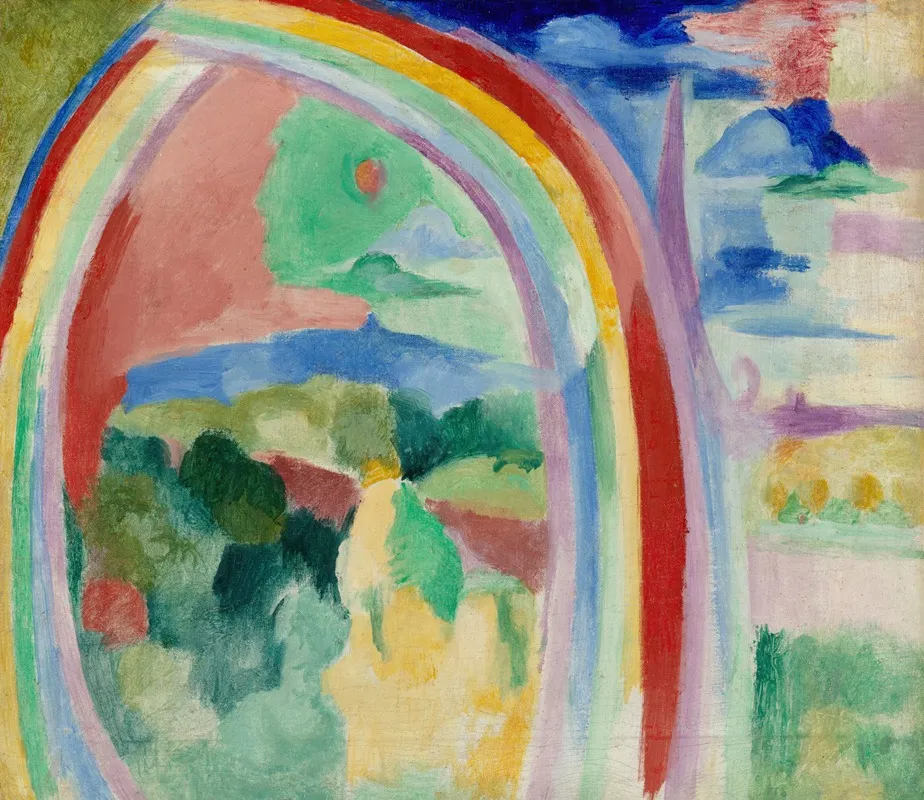 Arc En Ciel No 5 by Robert Delaunay - Canvas Print
