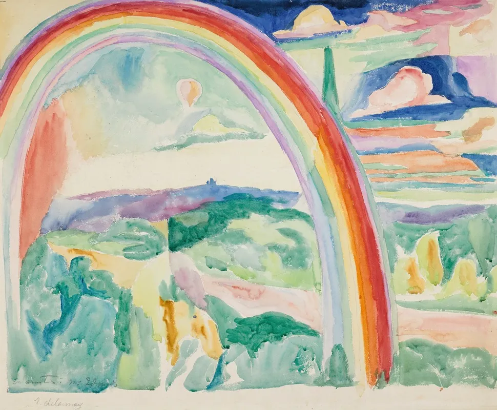 Arc En Ciel by Robert Delaunay - Canvas Print