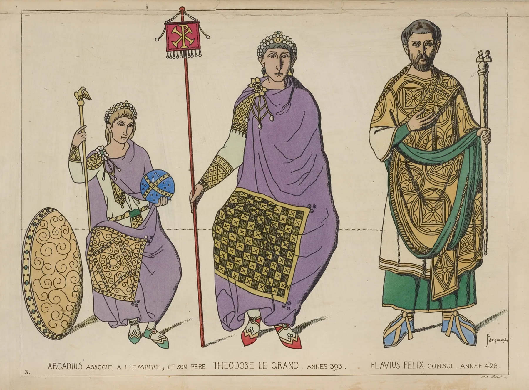 Arcadius Associe A Lempire Et Son Pere Theodose Le Grand Annee 393 Flavius Felix Consul Annee 428