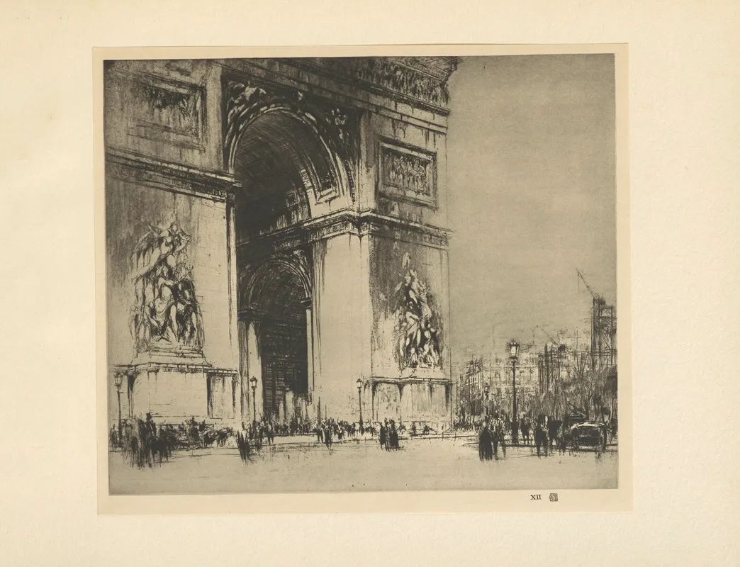 Arc‎ ‎de‎ ‎triomphe‎ ‎paris by William Walcot - Canvas Print