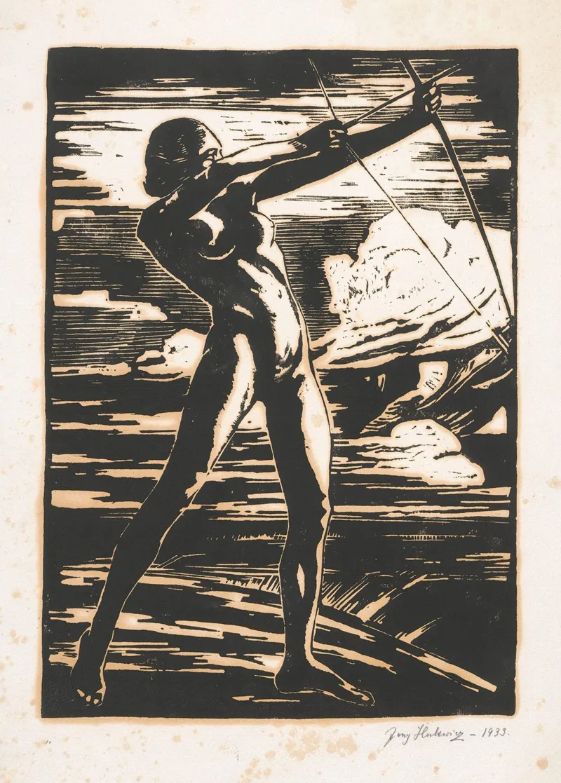 Archer 5 by Jerzy Hulewicz - Canvas Print