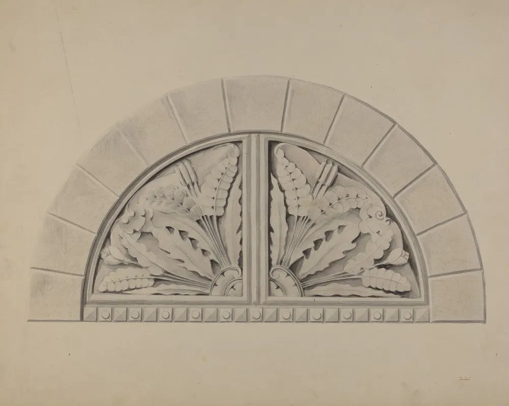 Architectural Ornament 2 by William Kerby - Canvas Print