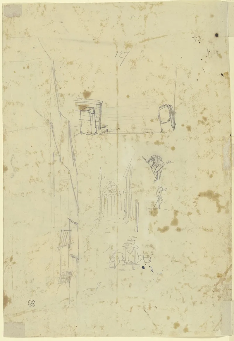 Architektur Und Figurliche Skizzen