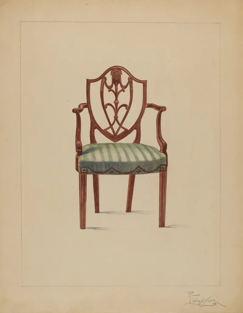 Armchair 48 by Rolland Livingstone - Canvas Print