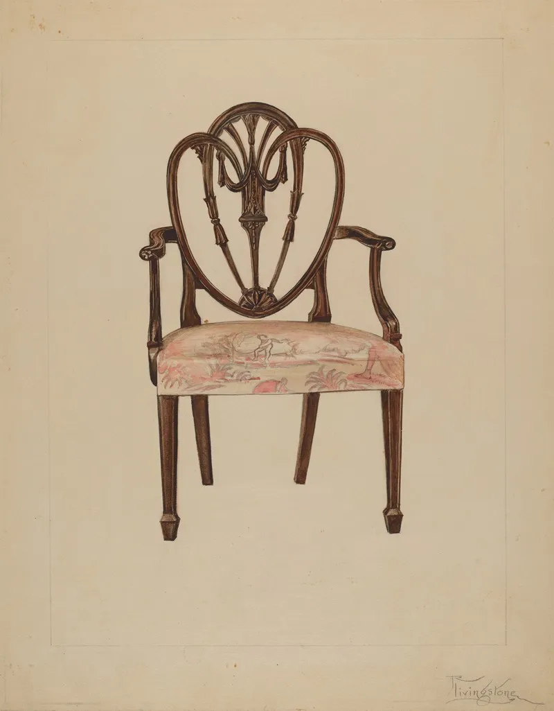 Armchair 51 by Rolland Livingstone - Canvas Print