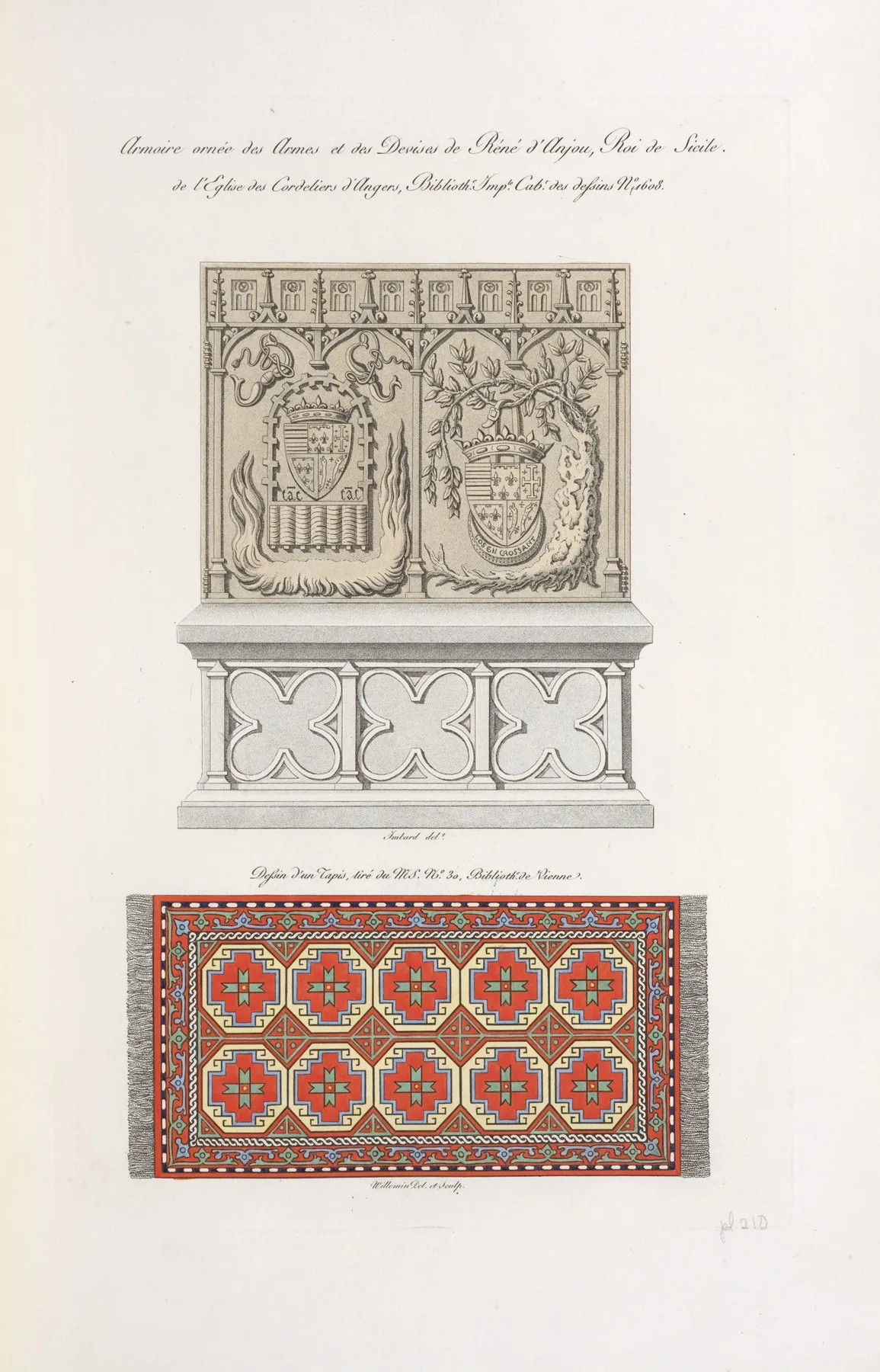 Armoire Ornee Des Armes Et Des Devises De Rene Danjou Roi De Sicile