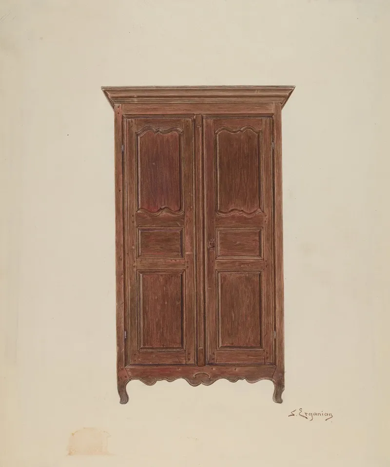 Armoire by Sarkis Erganian - Canvas Print