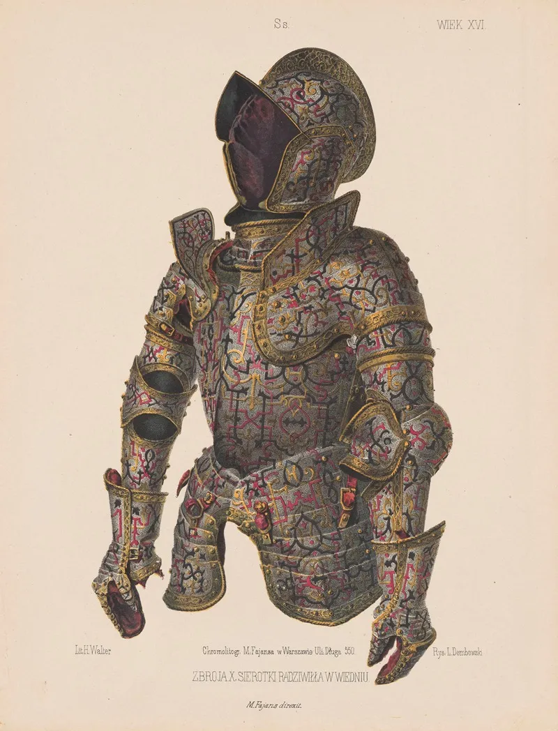 Armour Of Prince Radziwill The Orphan In Vienna by Leon Dembowski - Canvas Print